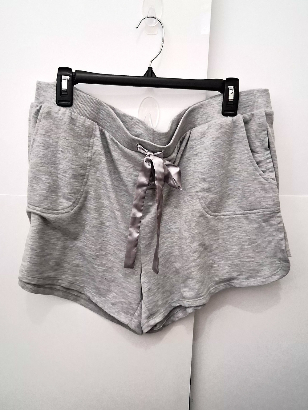 Flora Nikrooz Heather Gray Satin-Trim Sleepwear Shorts Size XXL